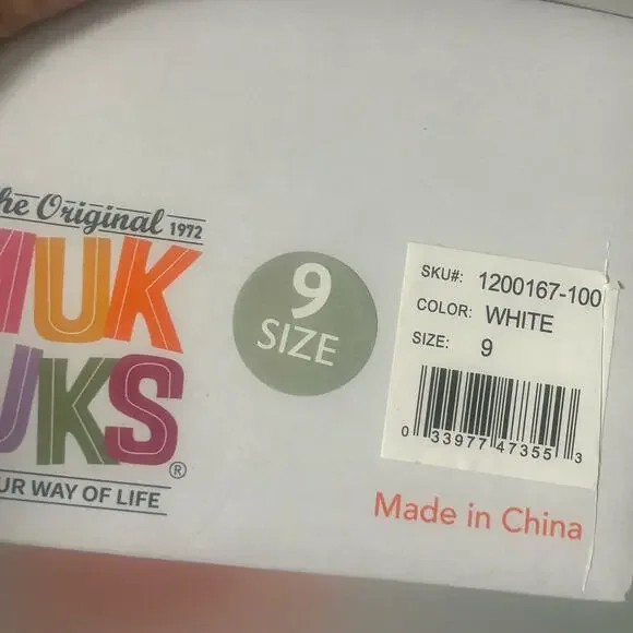 Muk Luks Women's Sun Catcher White Slip-On Sandals White Size 9 New - Picture 9 of 9